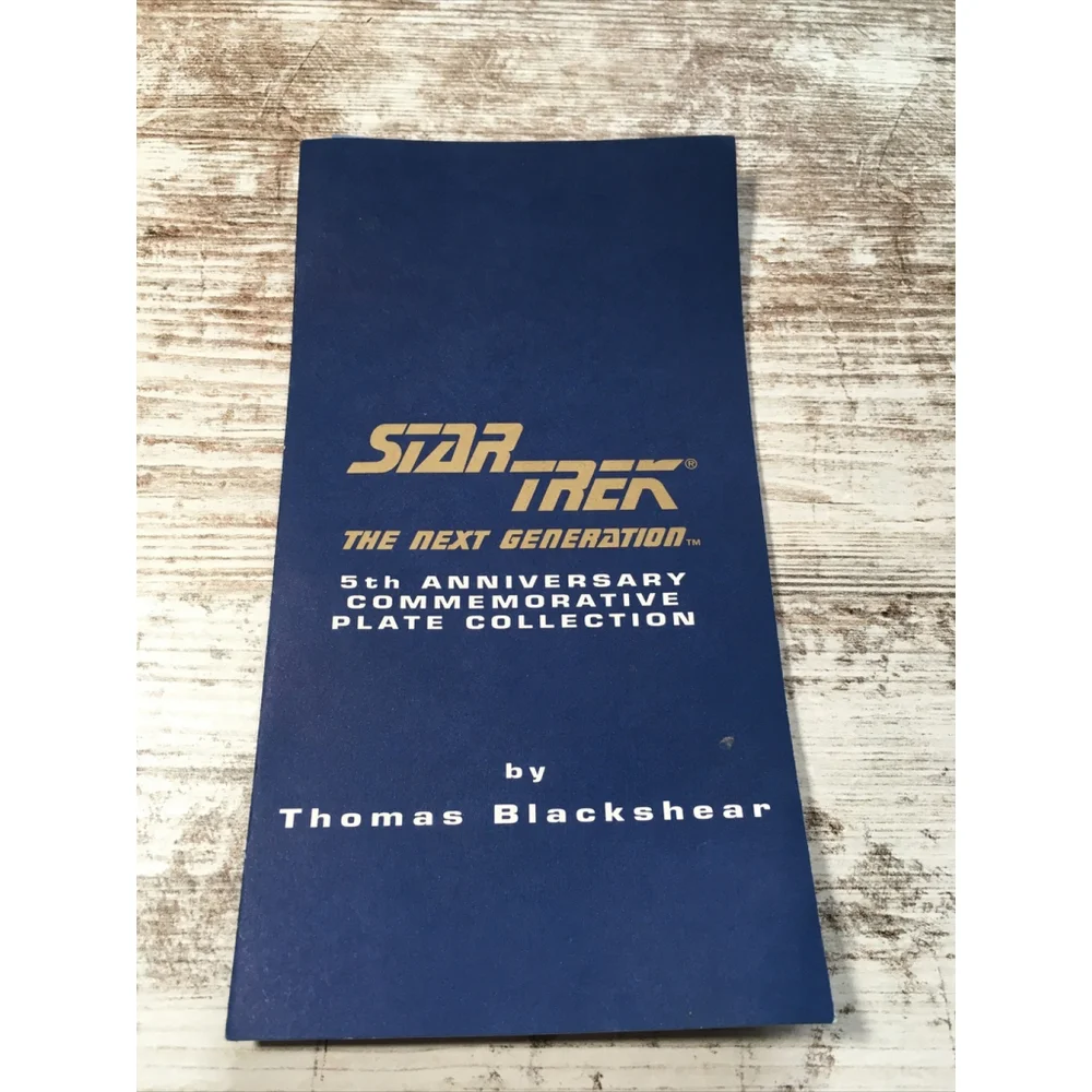 Vintage 1993 Star Trek Captain Picard Hamilton Plate COA Box